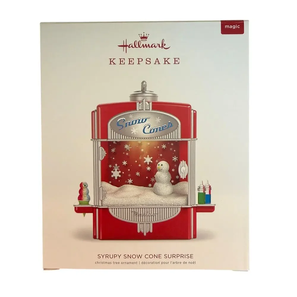 Hallmark Keepsake 2018 NIB Syrupy Snow Cone Surprise Light Sound Motion Ornament